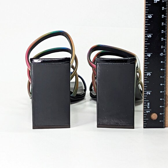 Giuseppe Zanotti Shangay 85MM Strappy Patent Slide Sandals Size 38.5 (MSRP $795) - Picture 8 of 12